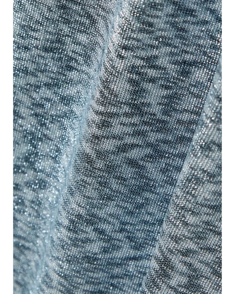Missoni Metallic Blue Halter Dress - Image 4