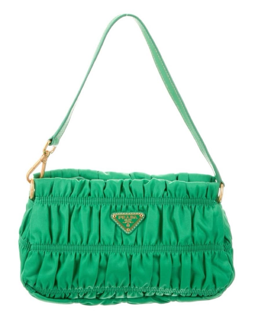 Prada Green Tessuto Gaudre Nylon Bag - Image 1