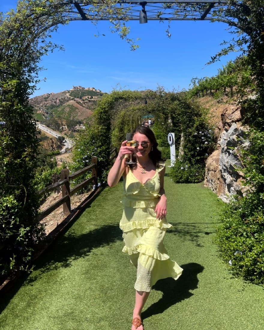 Yellow Flowy Dress - Image 1