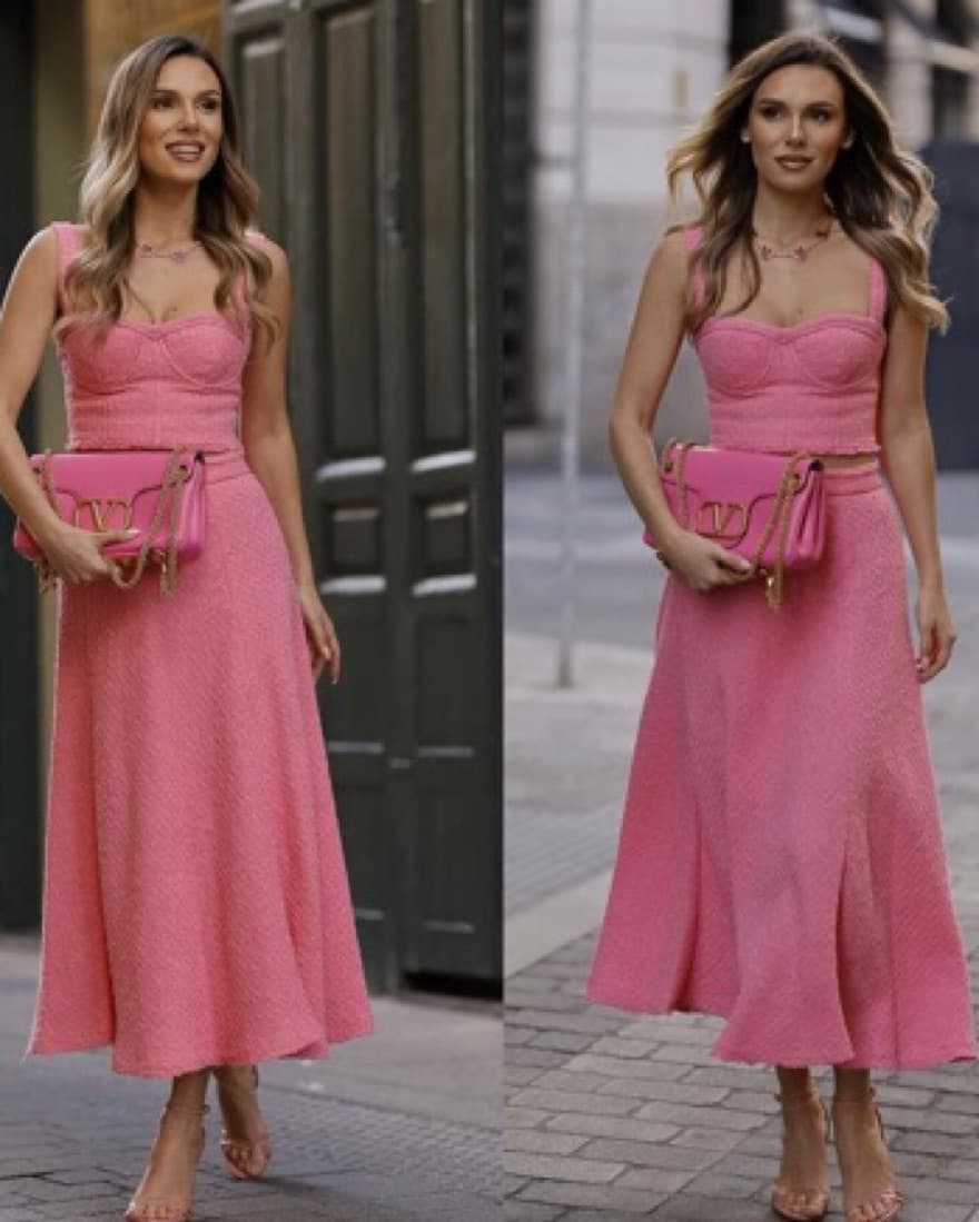 Pink Zara Skirt And Top Set - Image 2