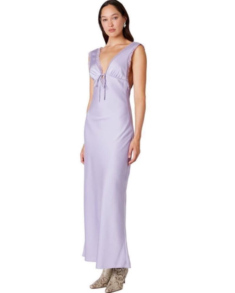 Plunge Maxi Dress - Image 1