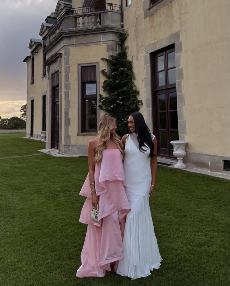 Elliatt Tiered Pink Gown - Image 2
