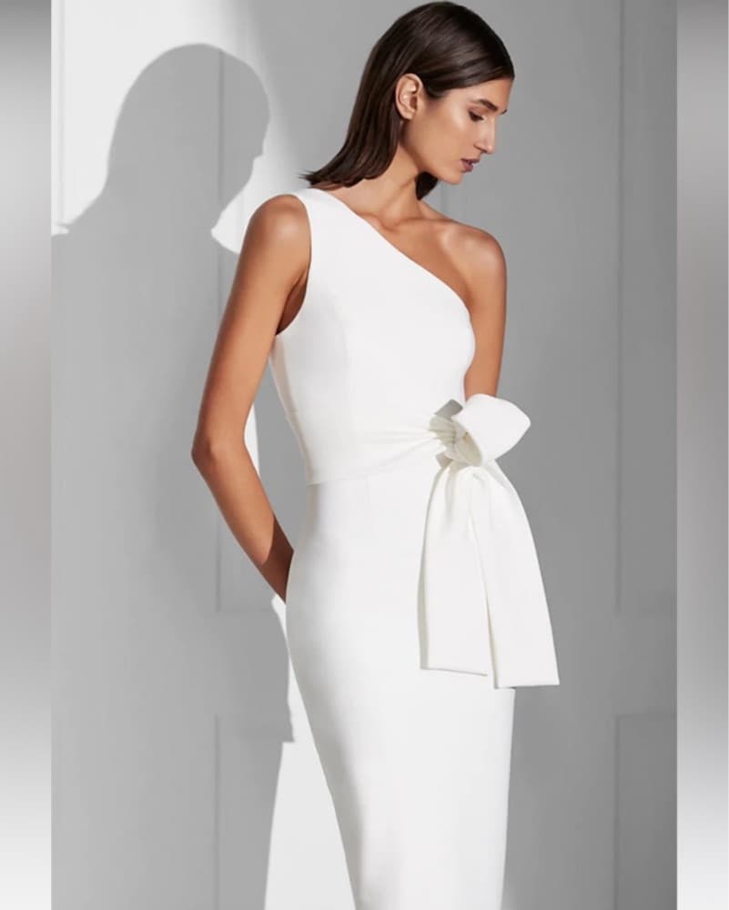 Shona Joy One Shoulder Midi Dress  - Image 5
