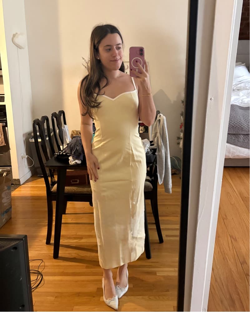 Yellow Reformation Knit Dress Size 2 - Image 1
