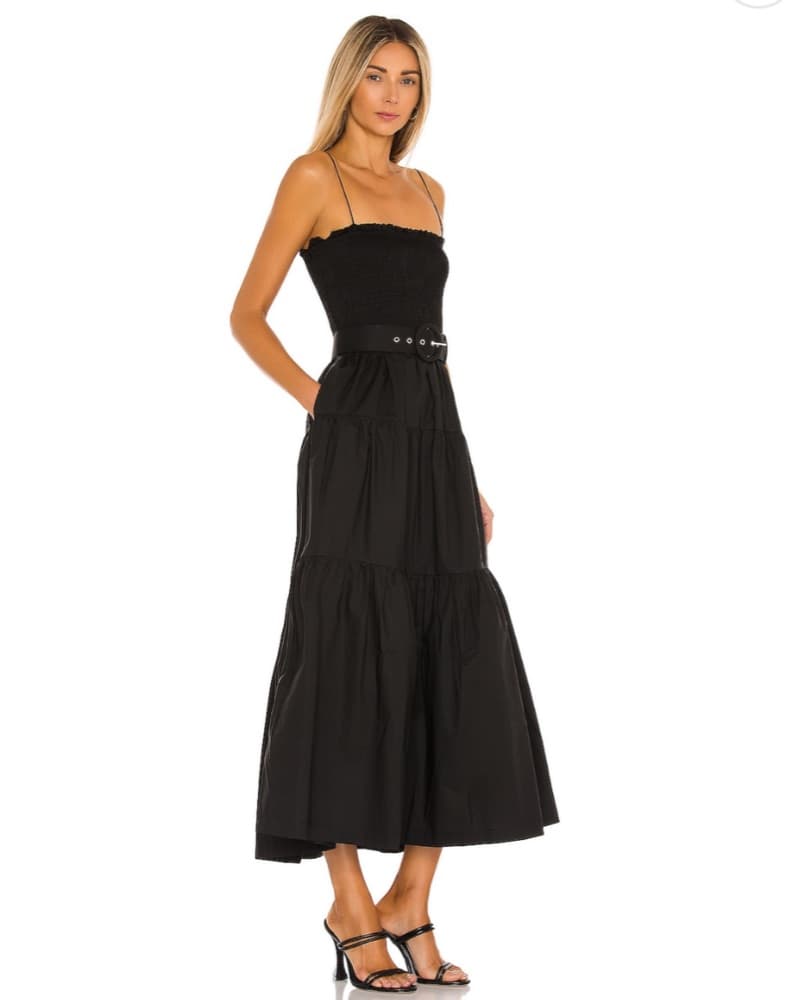 L’academie The Nour Midi Dress in Black  - Image 2