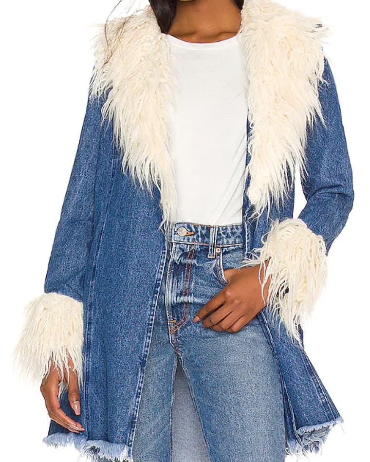 Show Me Your Mumu Denim Penny Lane Coat - Image 1