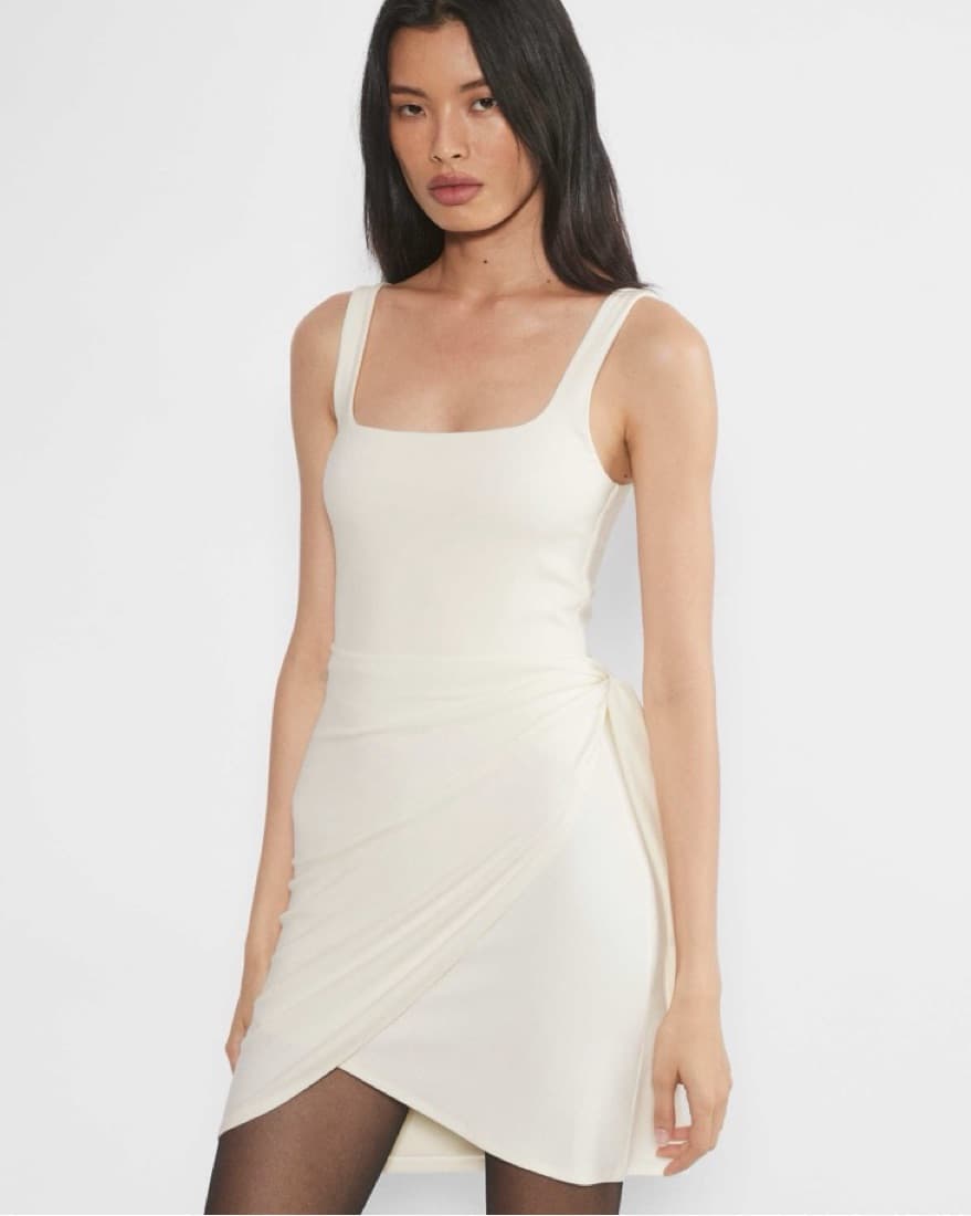 Chic White Mini Dress - Image 3
