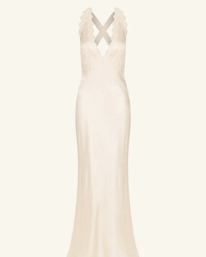 Shona Joy -  Lune Lace Cross Back Dress  - Image 2