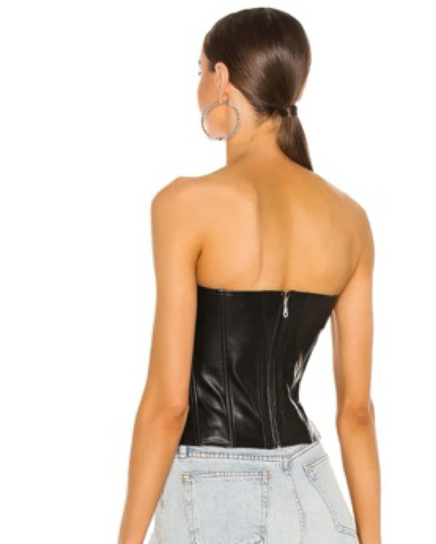 Miaou Leia Corset Black Leather - Image 3