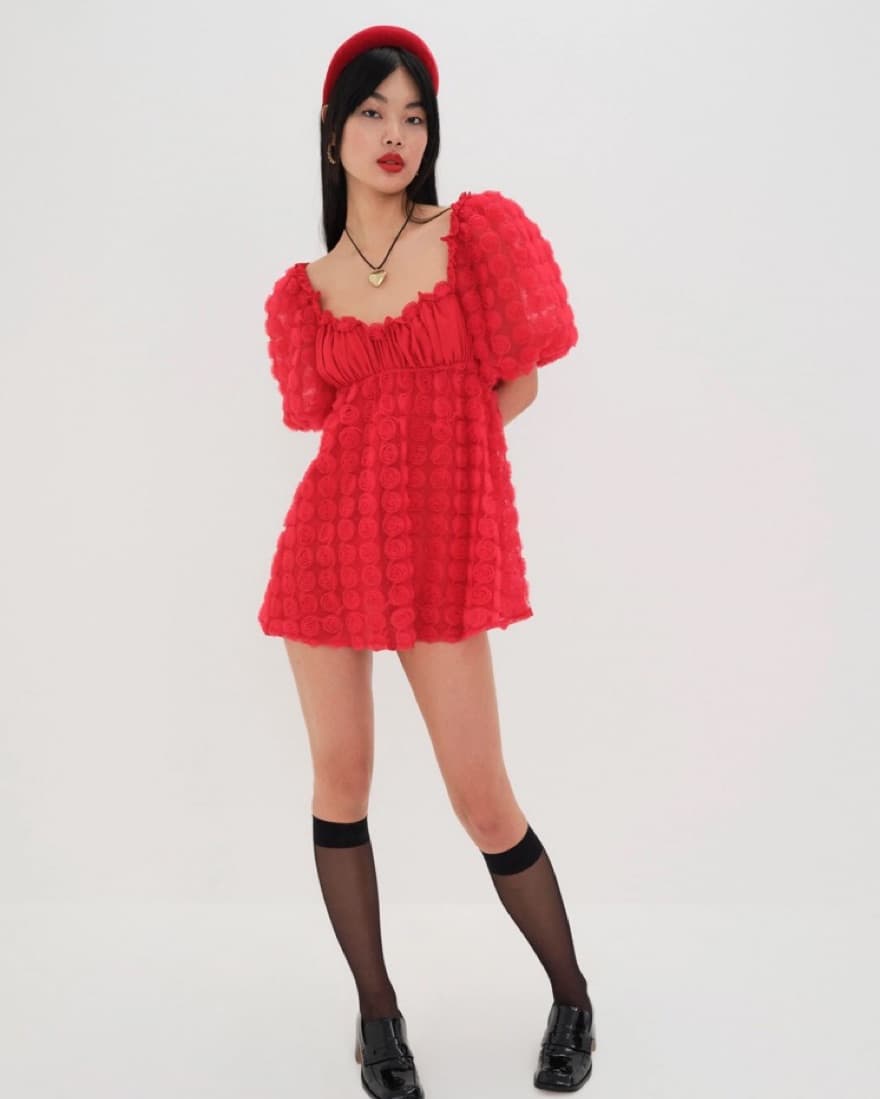 For Love & Lemons  Hannah Mini Dress  - Image 3