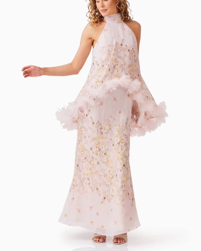 Elliatt Tulsia Floral Cape Maxi Dress - Image 5