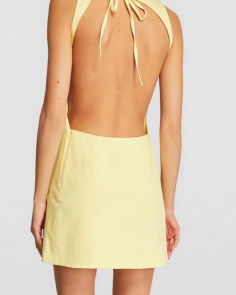 Maje Butter Yellow Shift Dress - Image 2