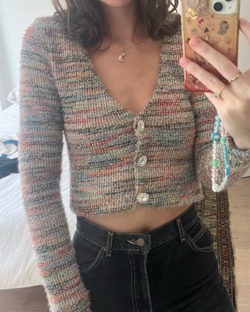 Majorelle Cute Sparkle Cropped Sweater   - Image 2