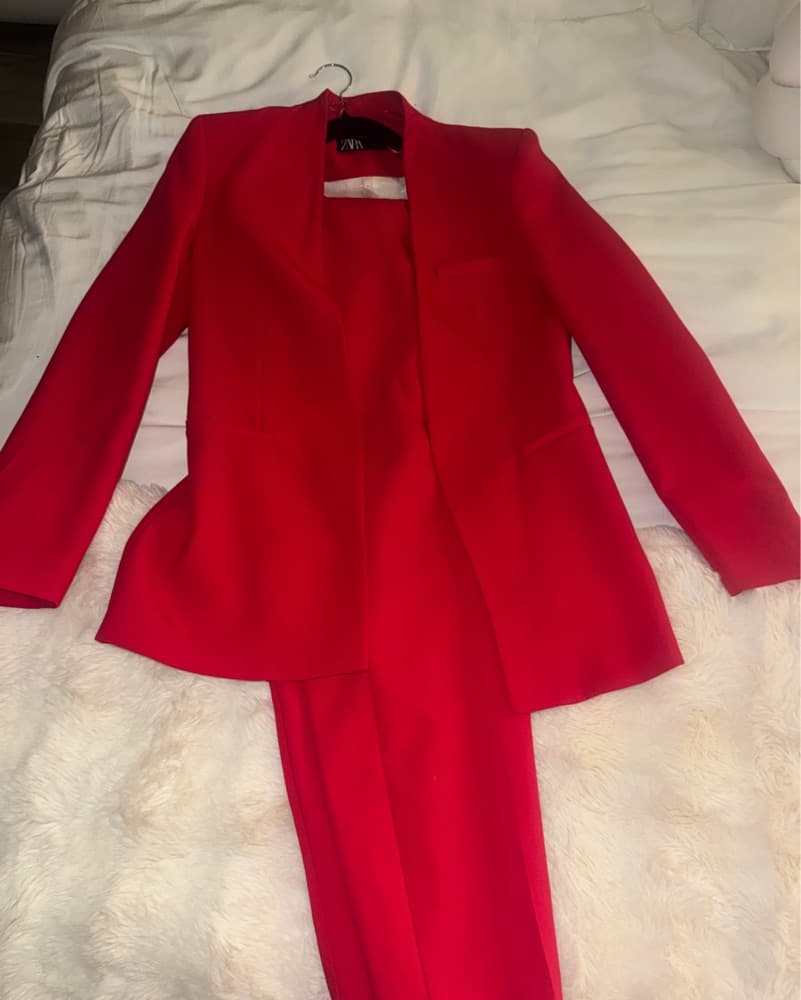 Pink Zara Two Piece Business Suit - Image 2