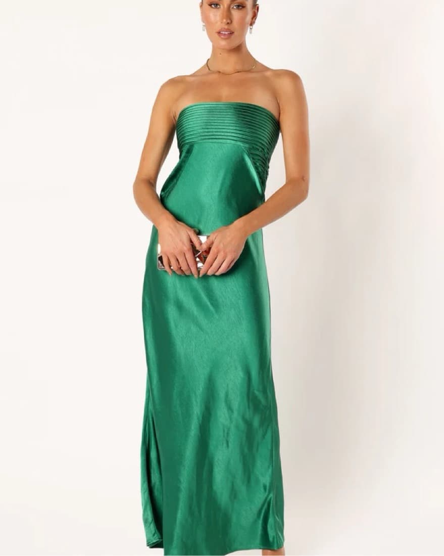 Petal+ Pup Adina Dress Green - Image 1