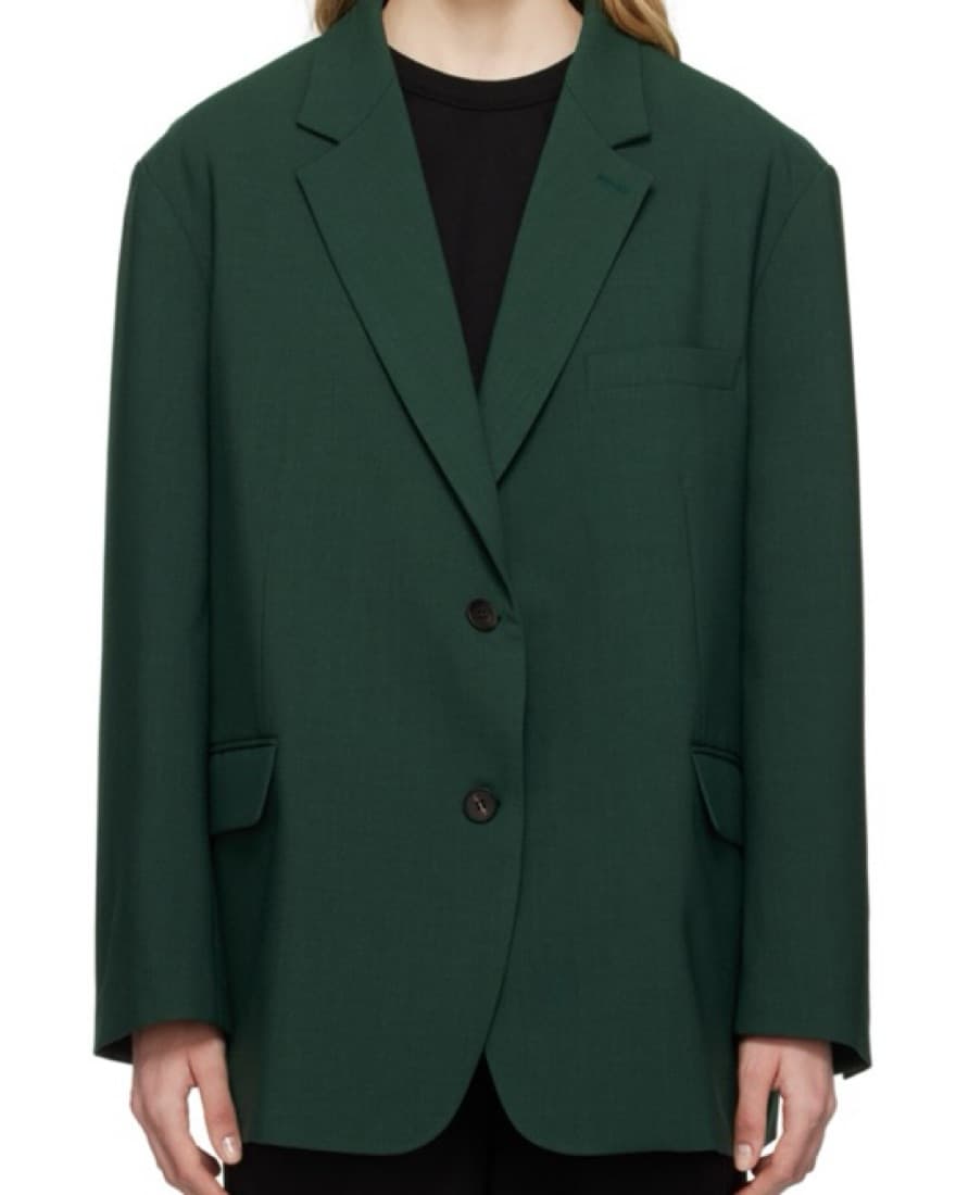FRANKIE SHOP Deep Green Blazer - Image 3