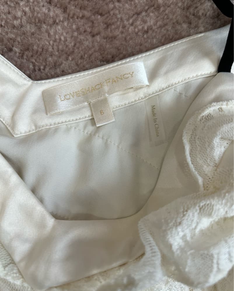 Loveshackfancy Malt Lace Cropped tank  - Image 3