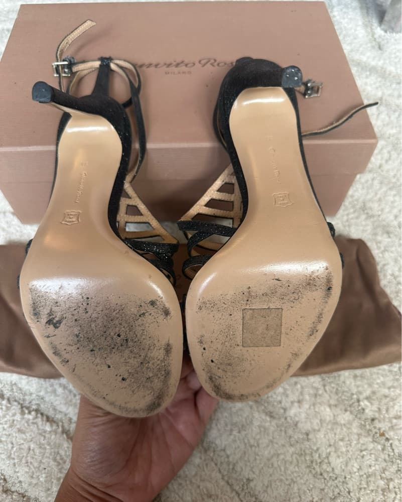 Glittery Strappy Gianvito Rossi Heels - Image 5