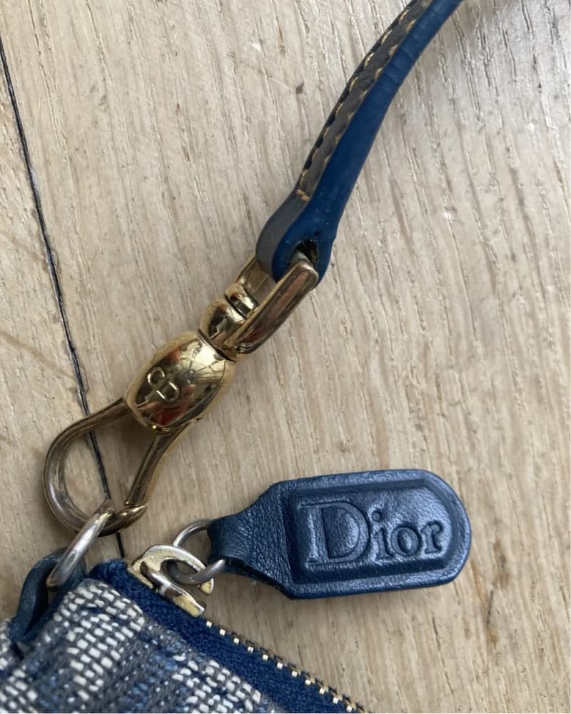 Christian Dior Blue Mini Saddle Bag - Image 2