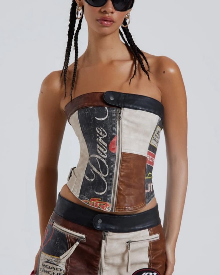 Daytona Leather Corset Top  - Image 1