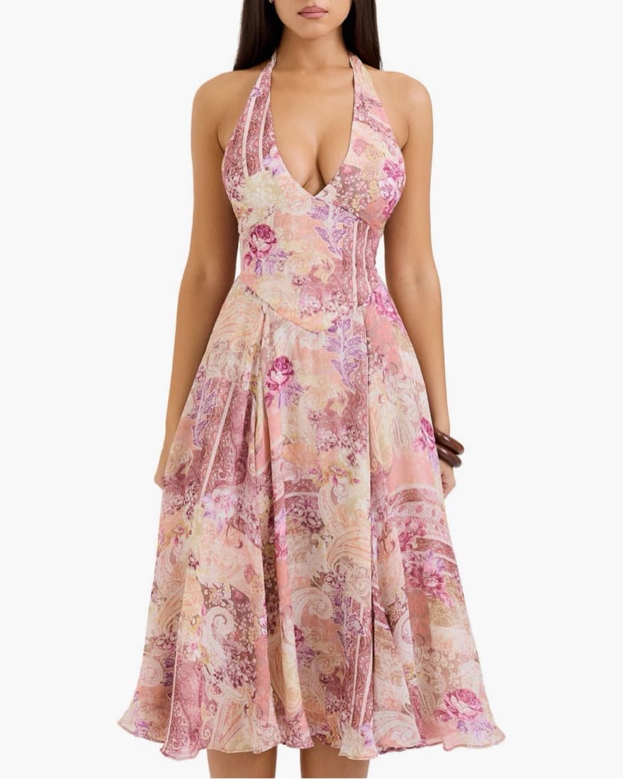 House Of CB Halter Midi Dress  - Image 1