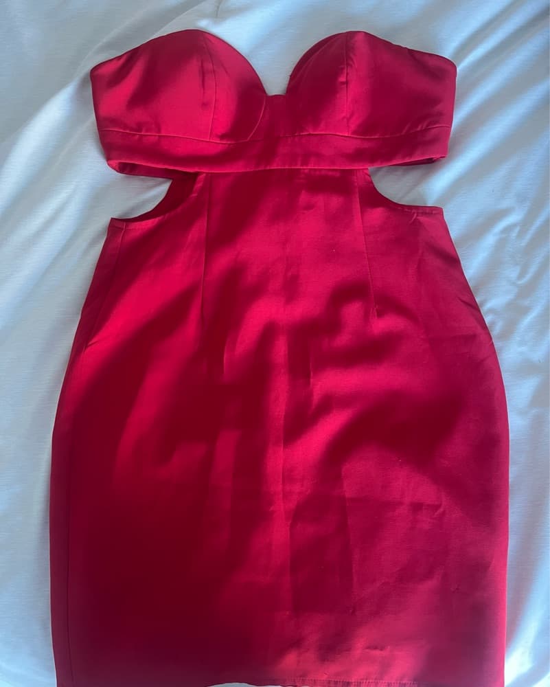 By The Way Red Strapless Mini Dress - Image 1