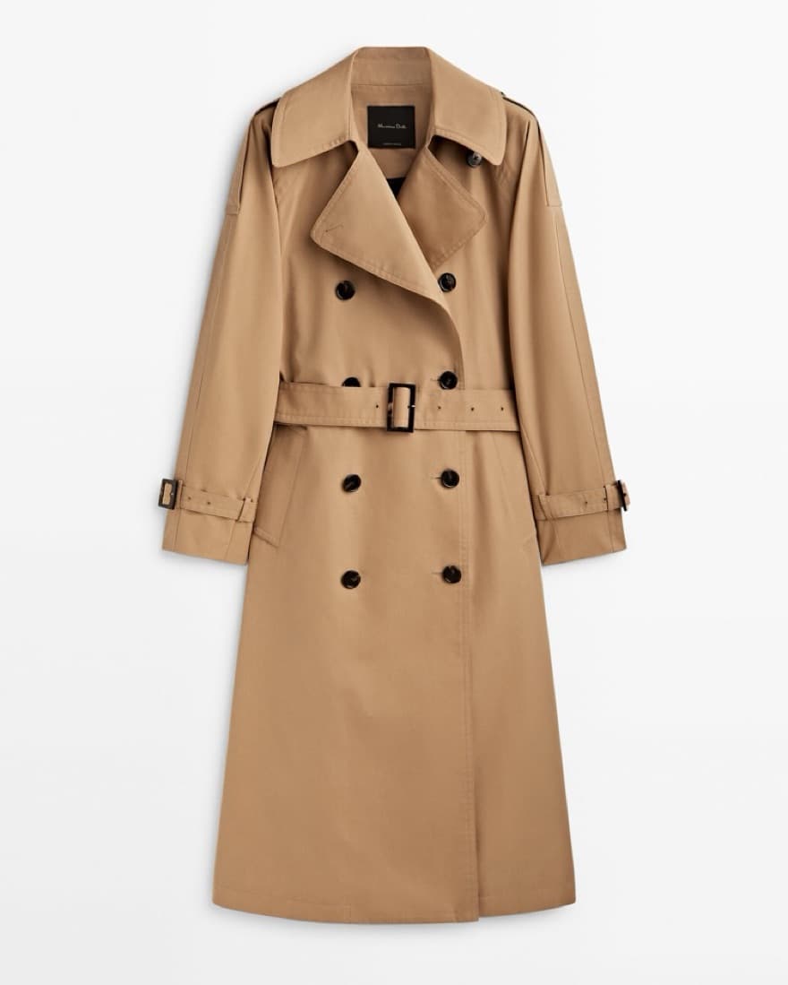 Long Belted Trench - Image 1