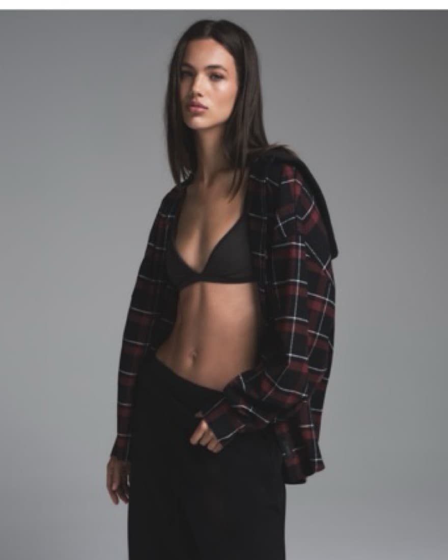 Oversized Hooded Flannel Shirt - Image 3