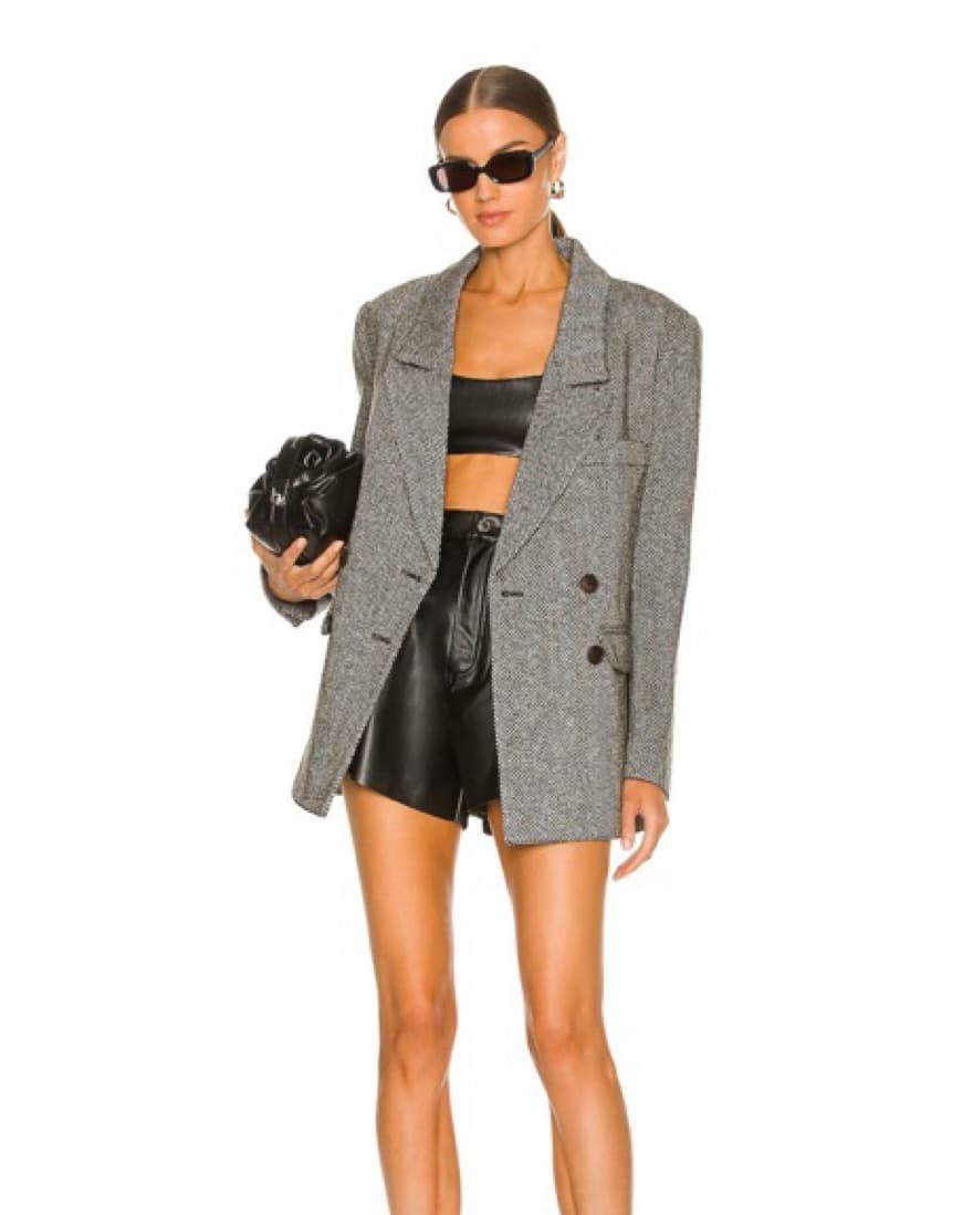 WeWoreWhat Leather Bell Short - Image 3
