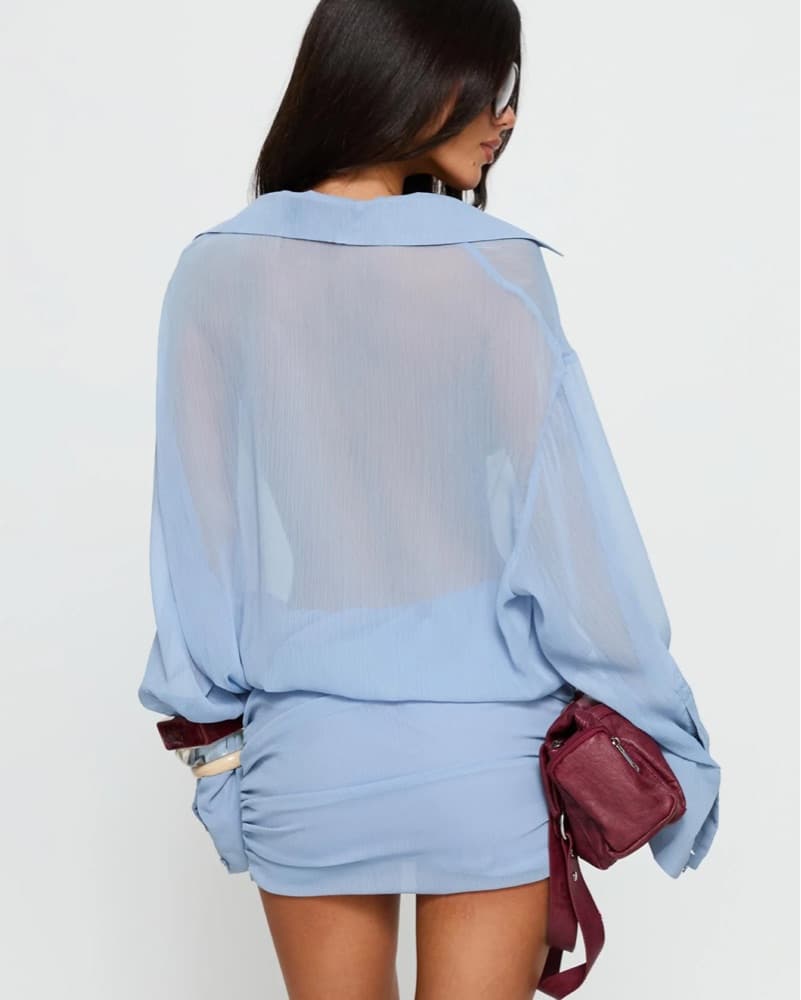 Moonrising Sheer Blouson Dress  - Image 3
