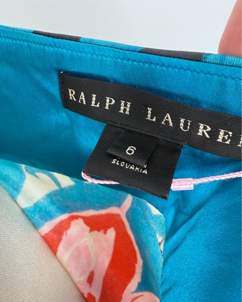 Ralph Lauren Tropical Silk Halter Dress - Image 3