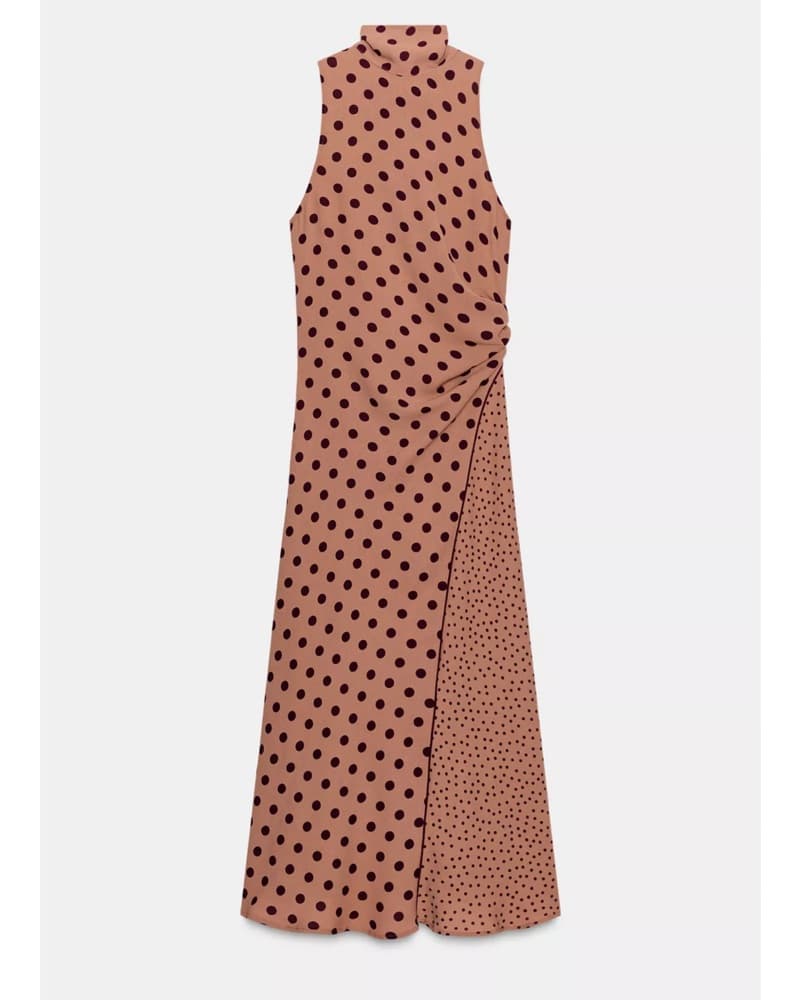 Elegant Polka Dot Midi Dress - Image 5