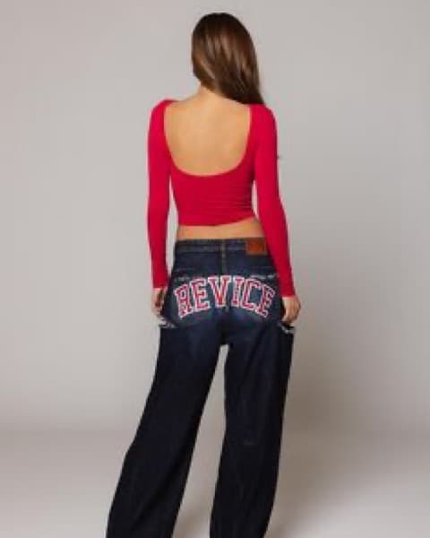 Revice Empire Jean In Varsity Blue - Image 1