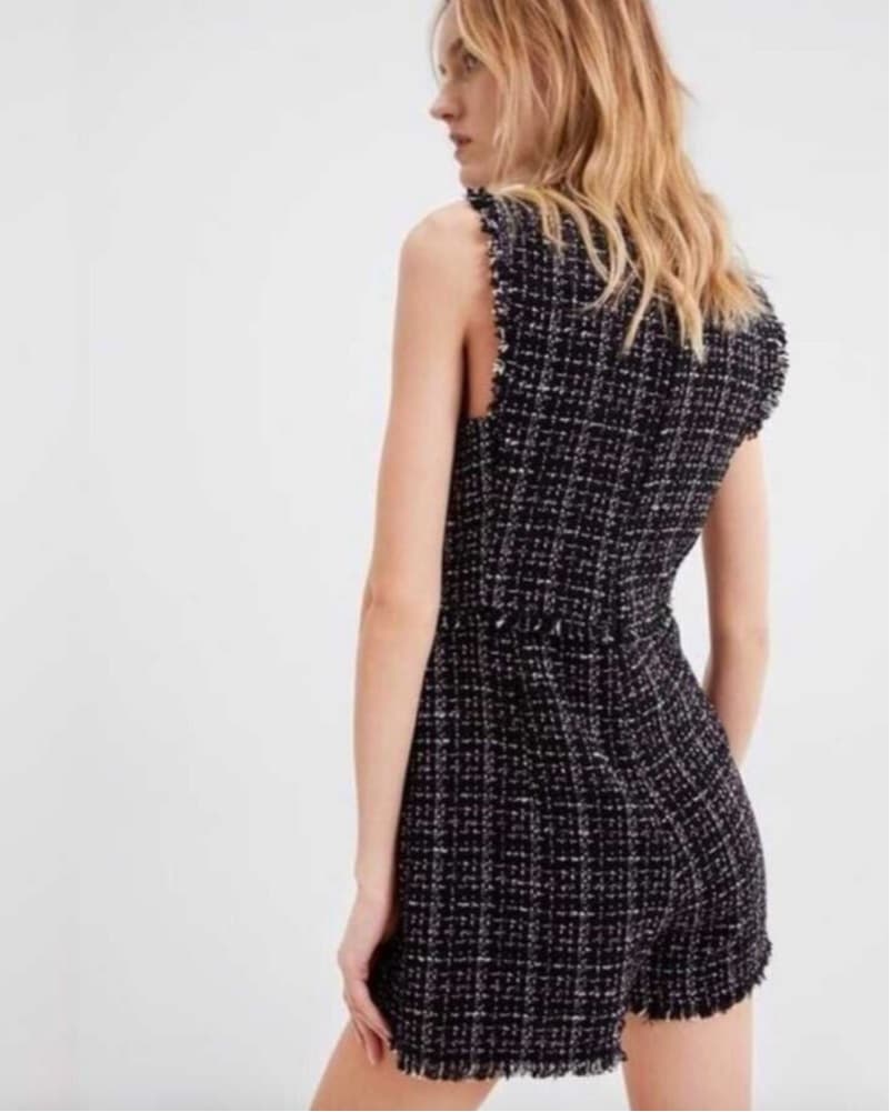Zara Tweed Romper - Image 3