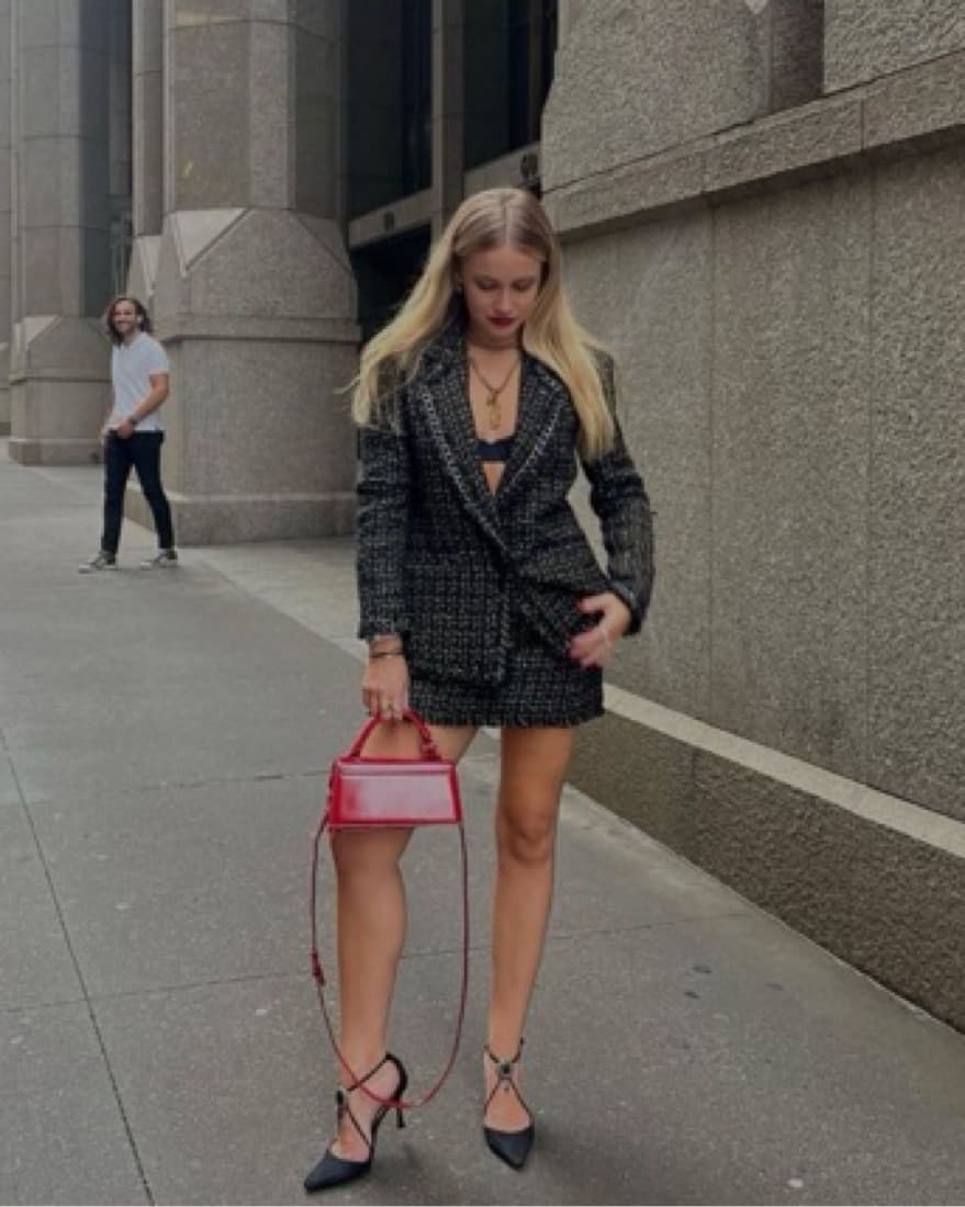 Alice + Olivia Shan Blazer/Jalen Skirt  - Image 4