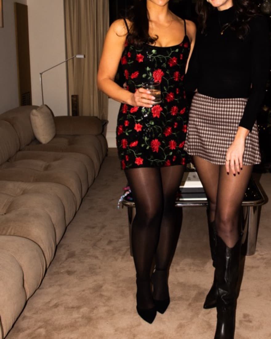 SLA The Label Rose Sequin Mini Dress - Image 3
