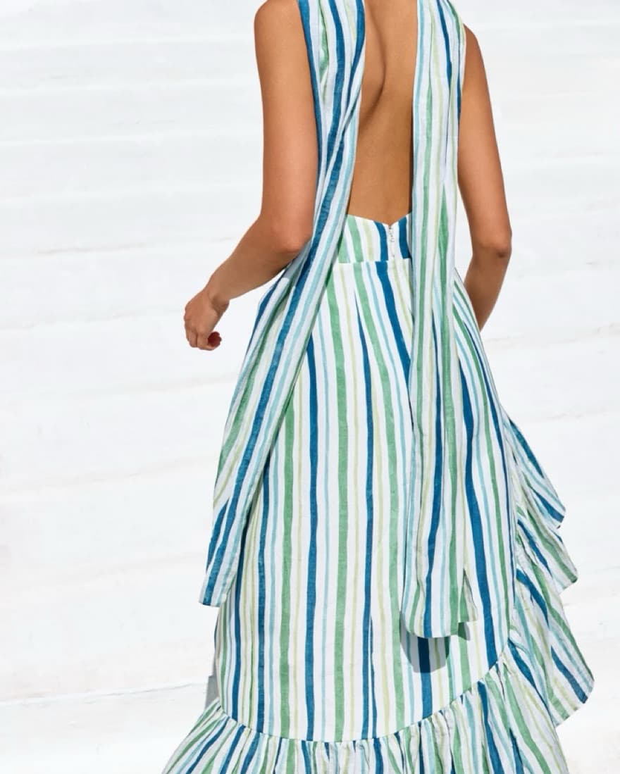 GWENDOLYN ASYMMETRICAL RUFFLE DRESS  - Image 4