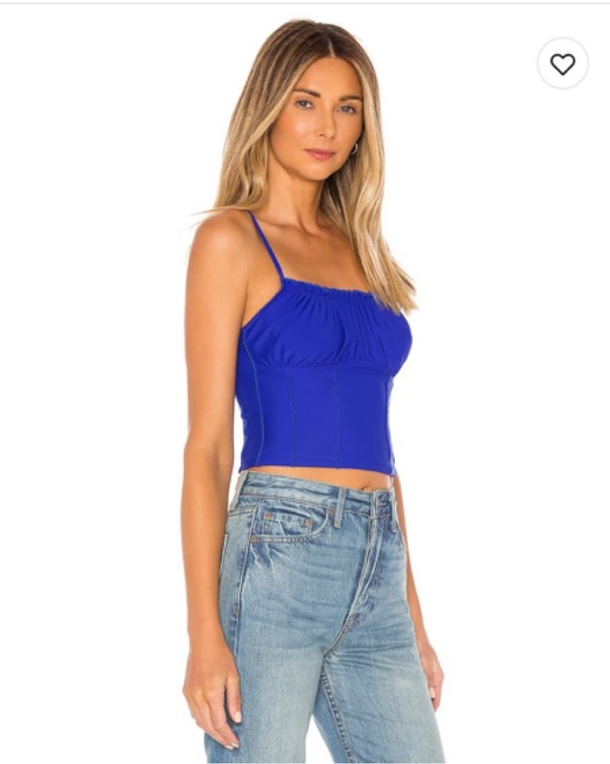 Superdown Blue Crop Top - Image 3