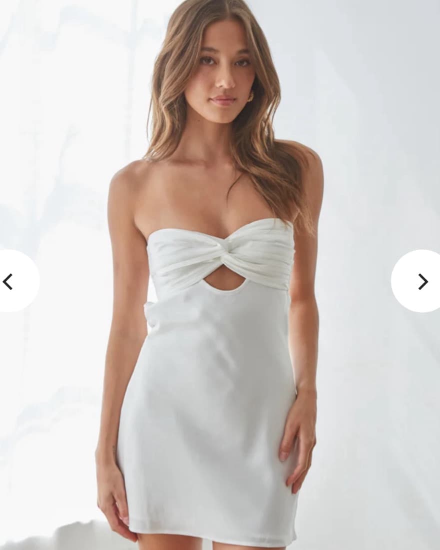 Kiara Strapless Keyhole Open Back Dress - Image 1