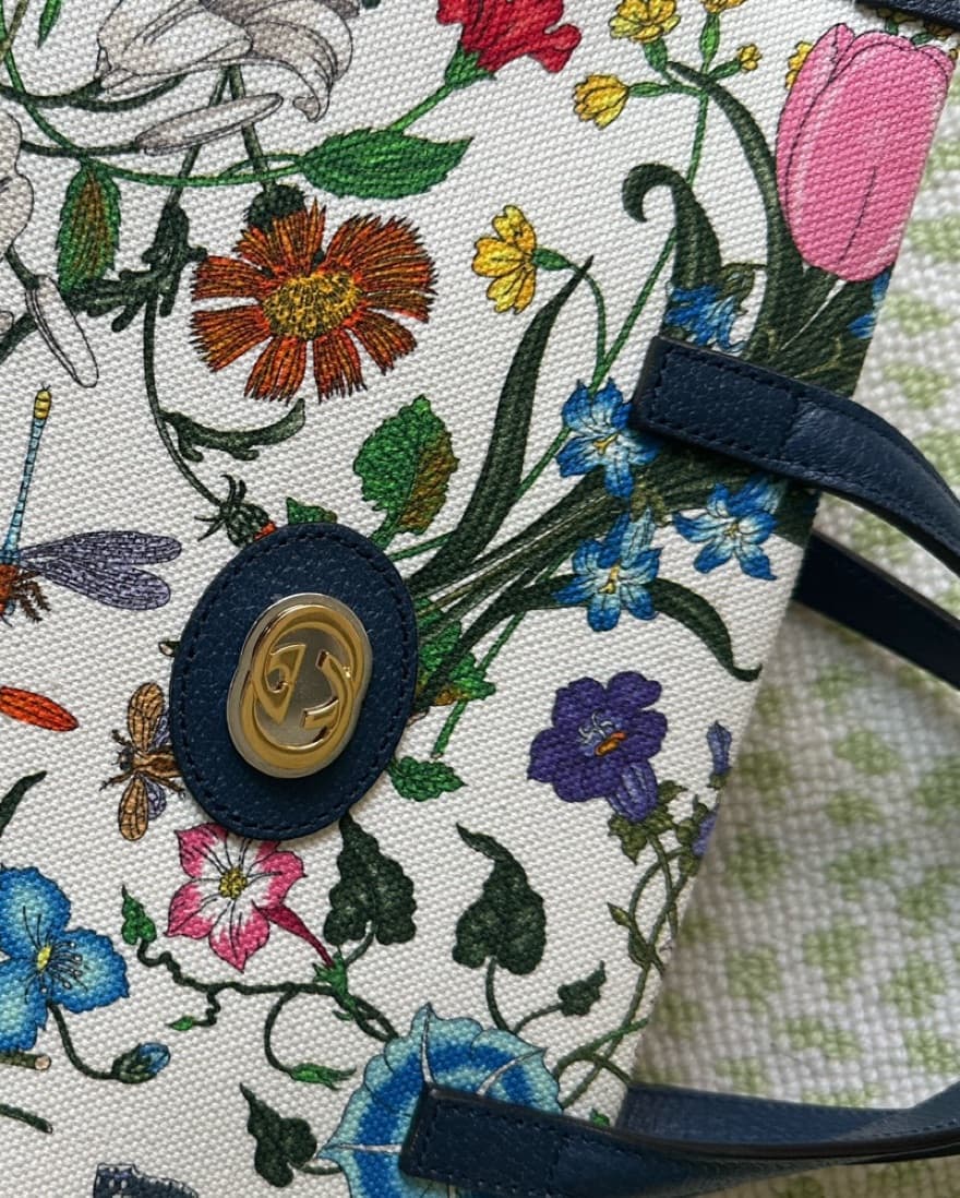 Authentic Gucci Floral Purse  - Image 3