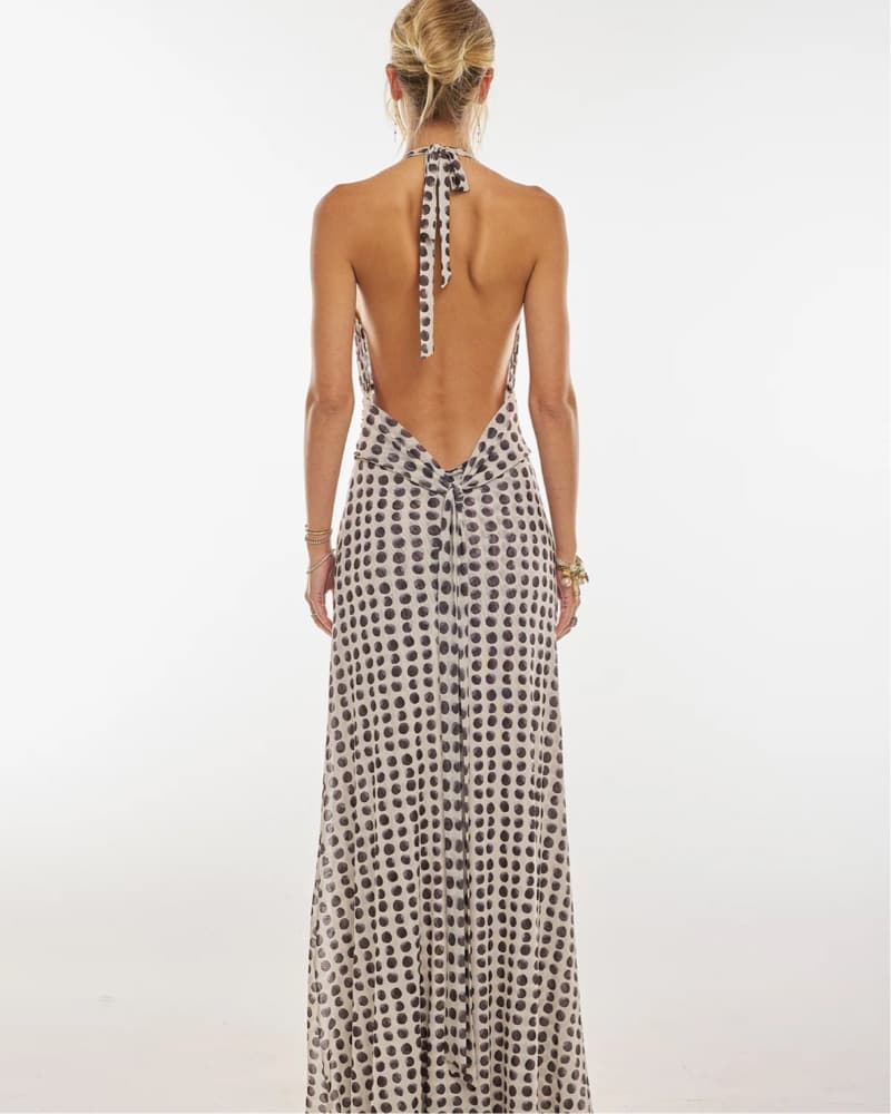 RESA Polka Dot Maxi Dress - Image 4