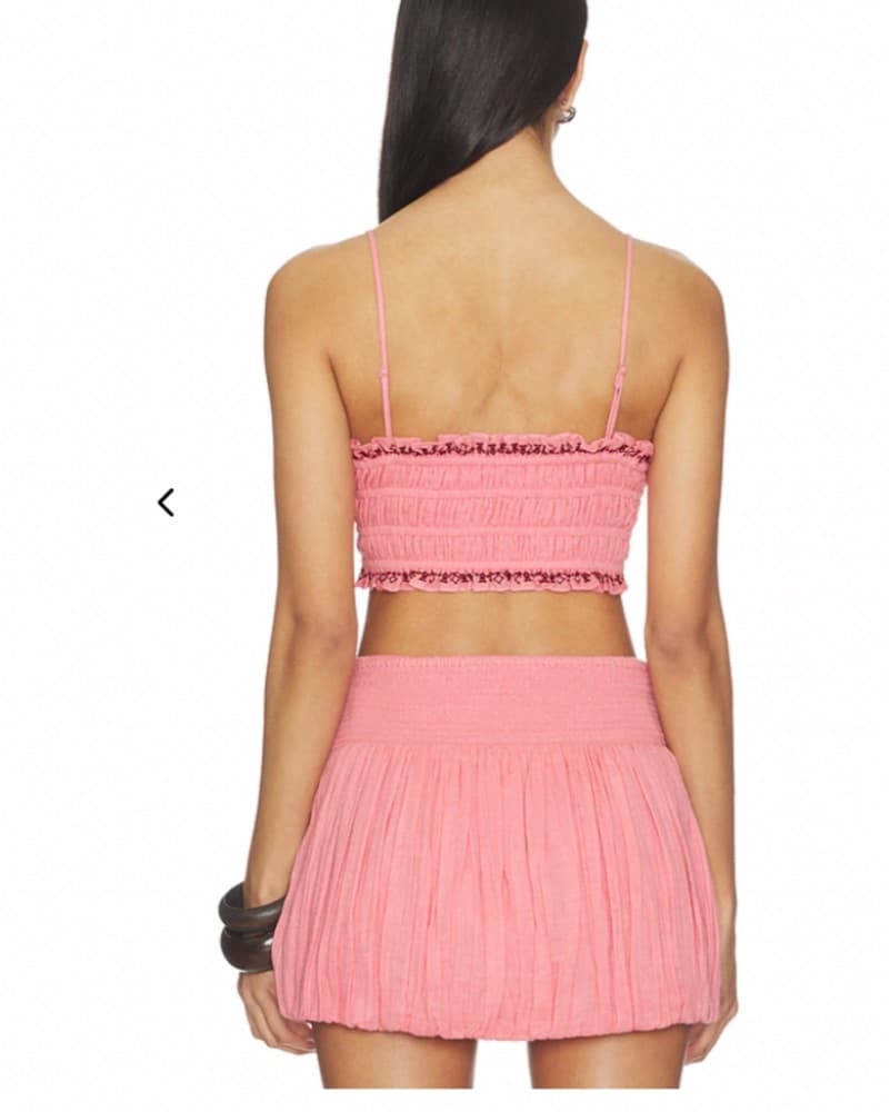 Smocking Bandeau Top & Bubble Hem Mini  - Image 2