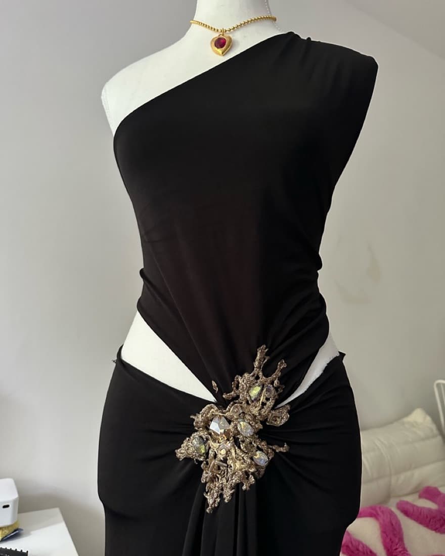 Vintage Ema Savahl Jersey Dress - Image 1