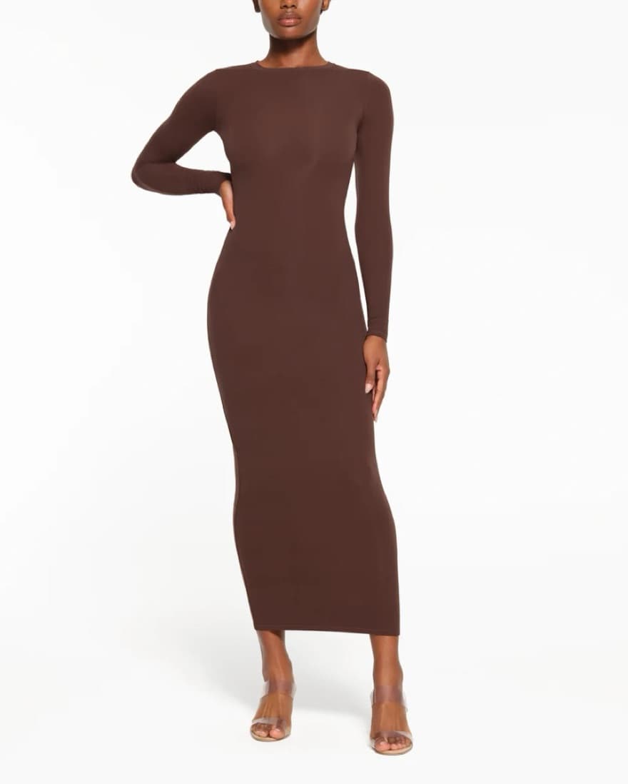 Skims Soft Lounge Long Sleeve Dress - Image 2