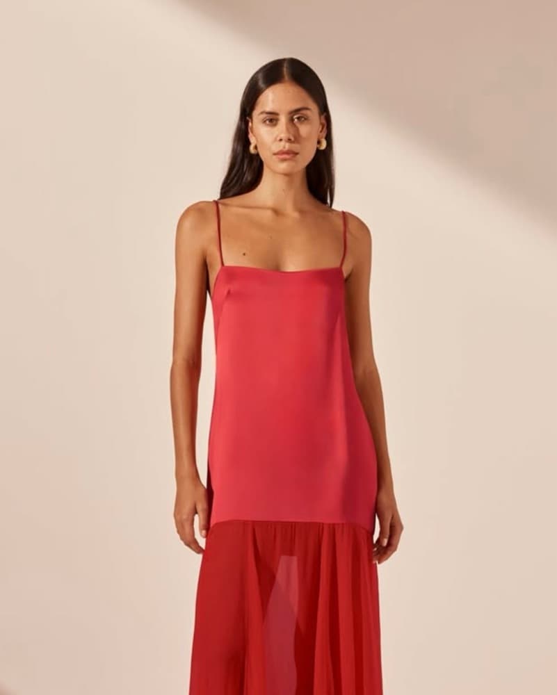 MORAYA DROPPED WAIST MAXI DRESS - Image 4