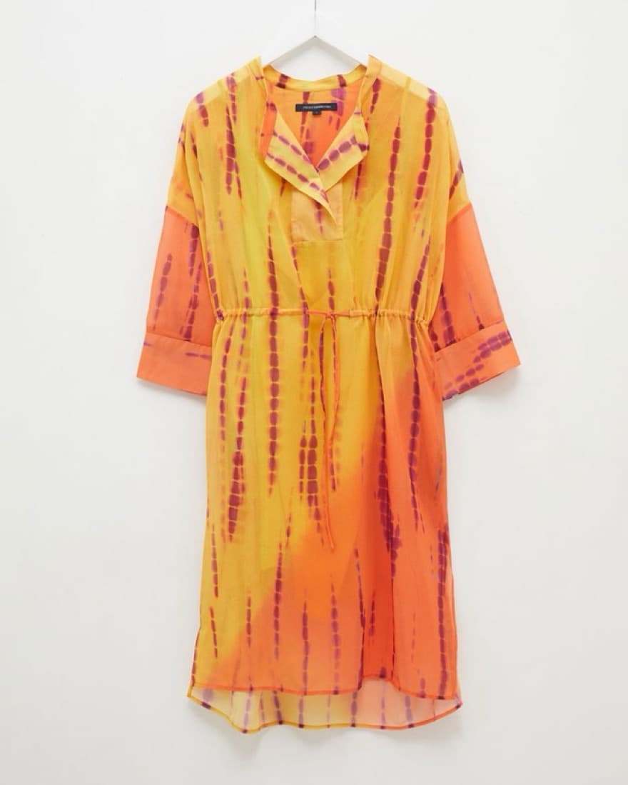 FRENCH CONNECTION Tie Dye Belted Shirt D - Image 1