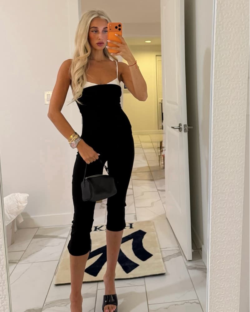 JUMPSUIT BLACK AND WHITE  - Image 1