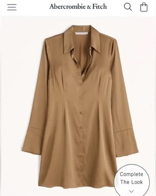 Abercrombie & Fitch Satin Shirtdress  - Image 2