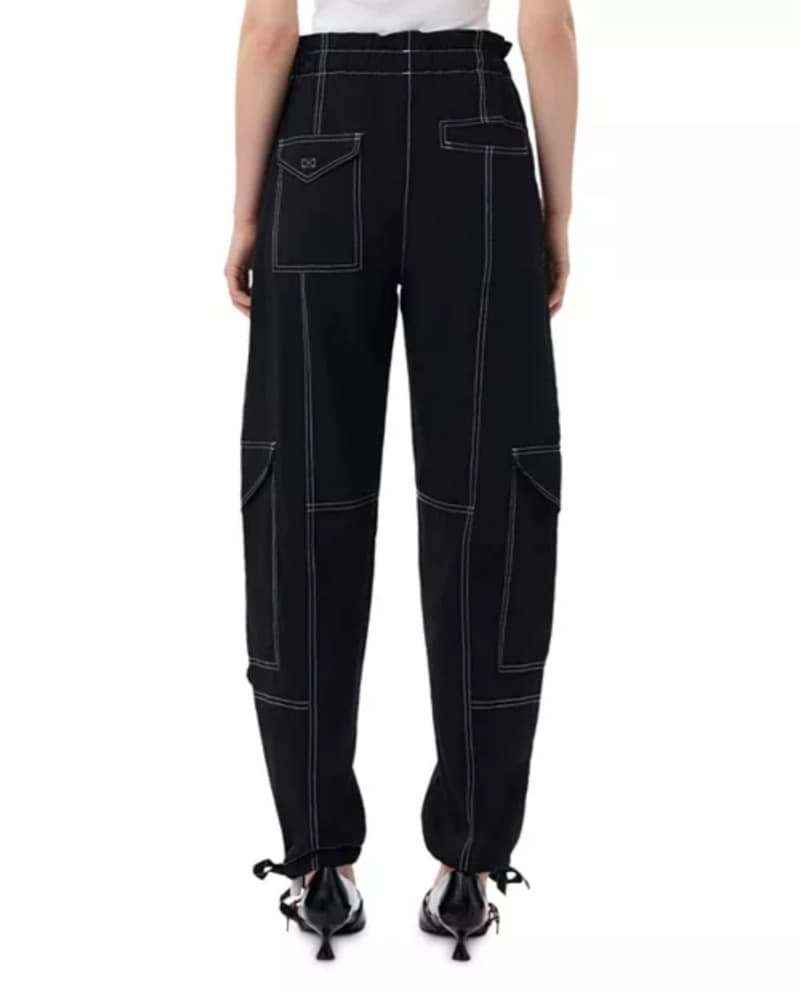 Ganni Drawstring Cargo Pants - Image 6