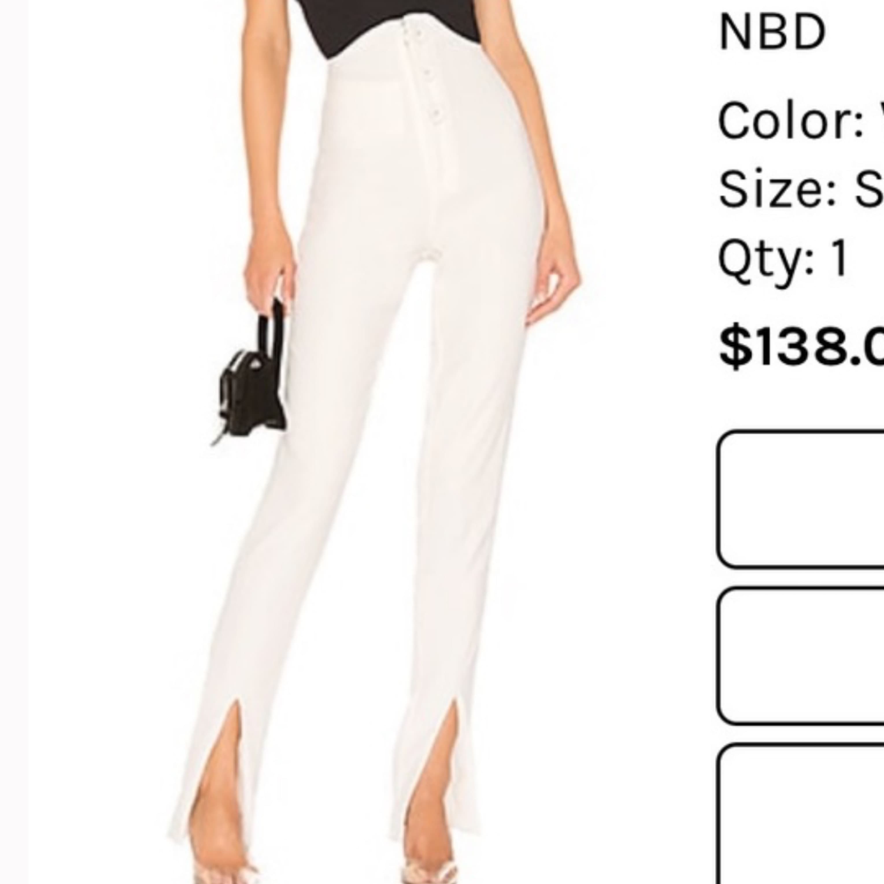 Revolve White Pants - Image 1